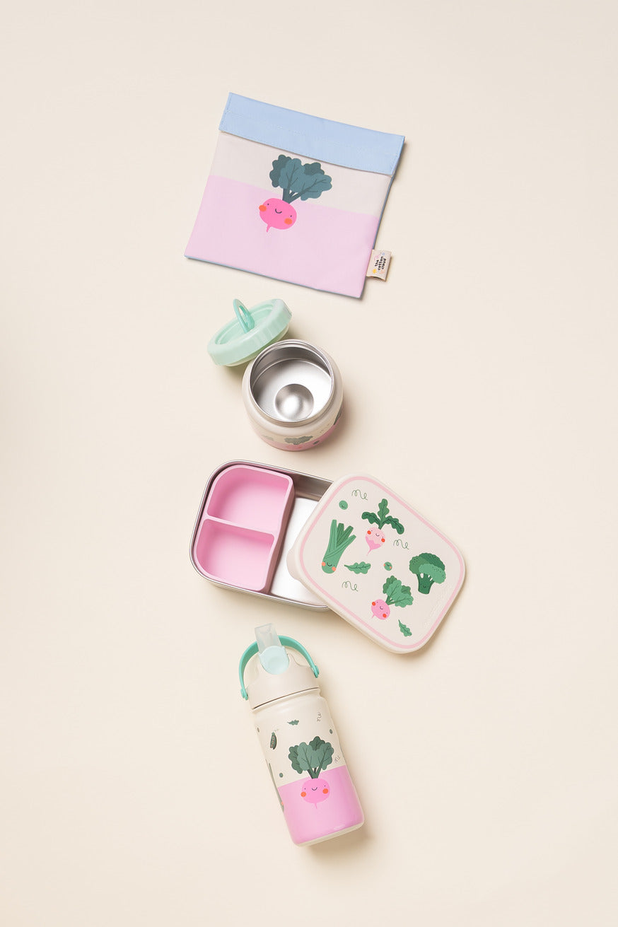 The Cotton Cloud rozsdamentes uzsonnásdoboz - Veggie Pals