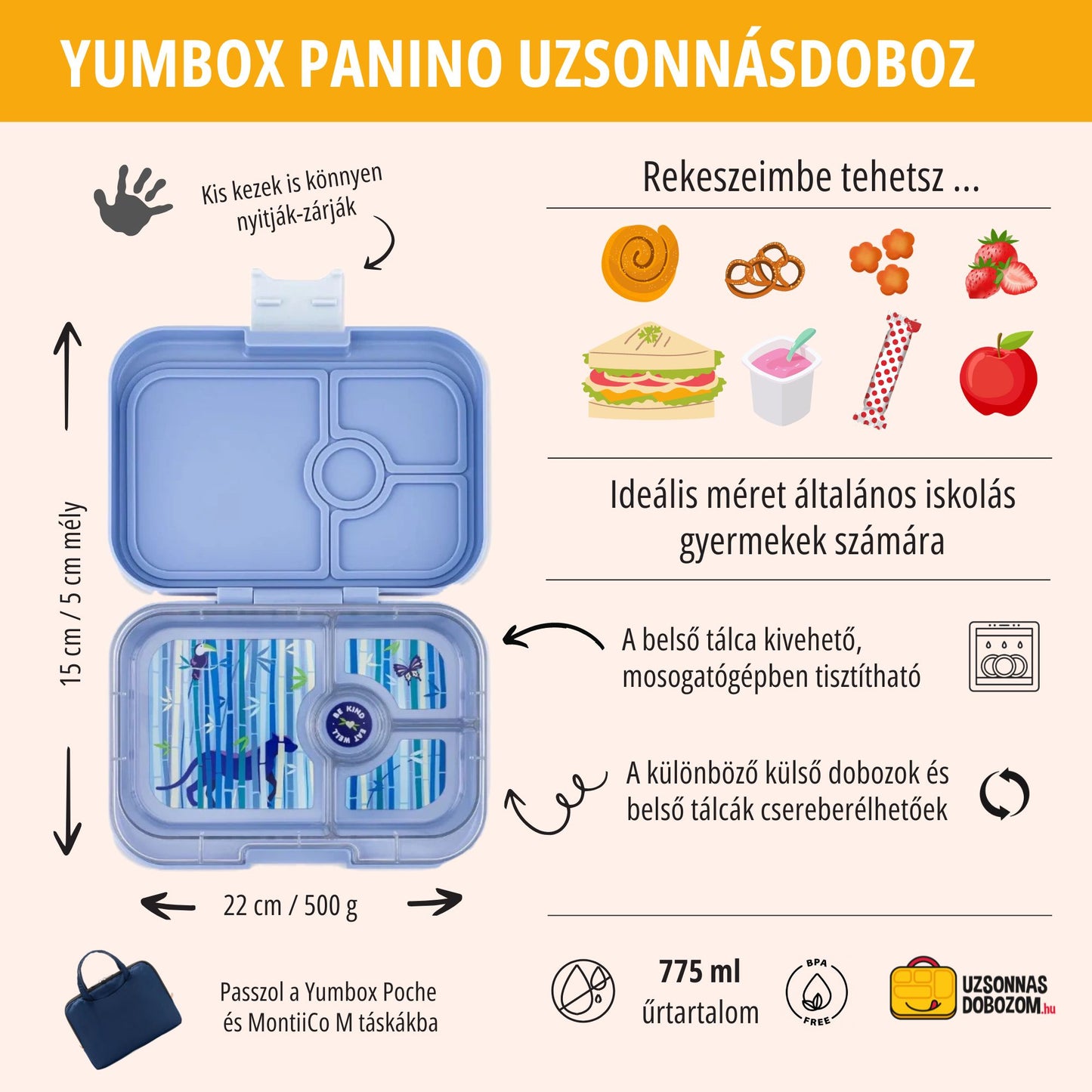 Yumbox Panino Hazy Blue / Panther