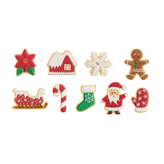 Karácsonyi sütikiszúrók (9 db)