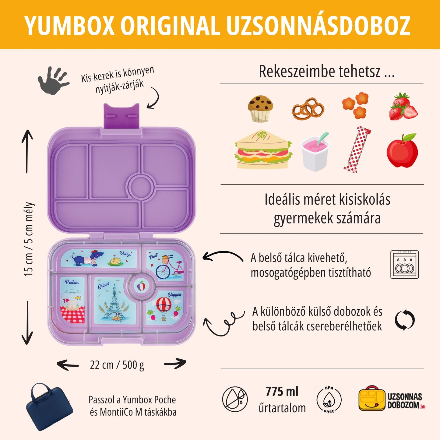 Yumbox Original Lulu Purple / Paris