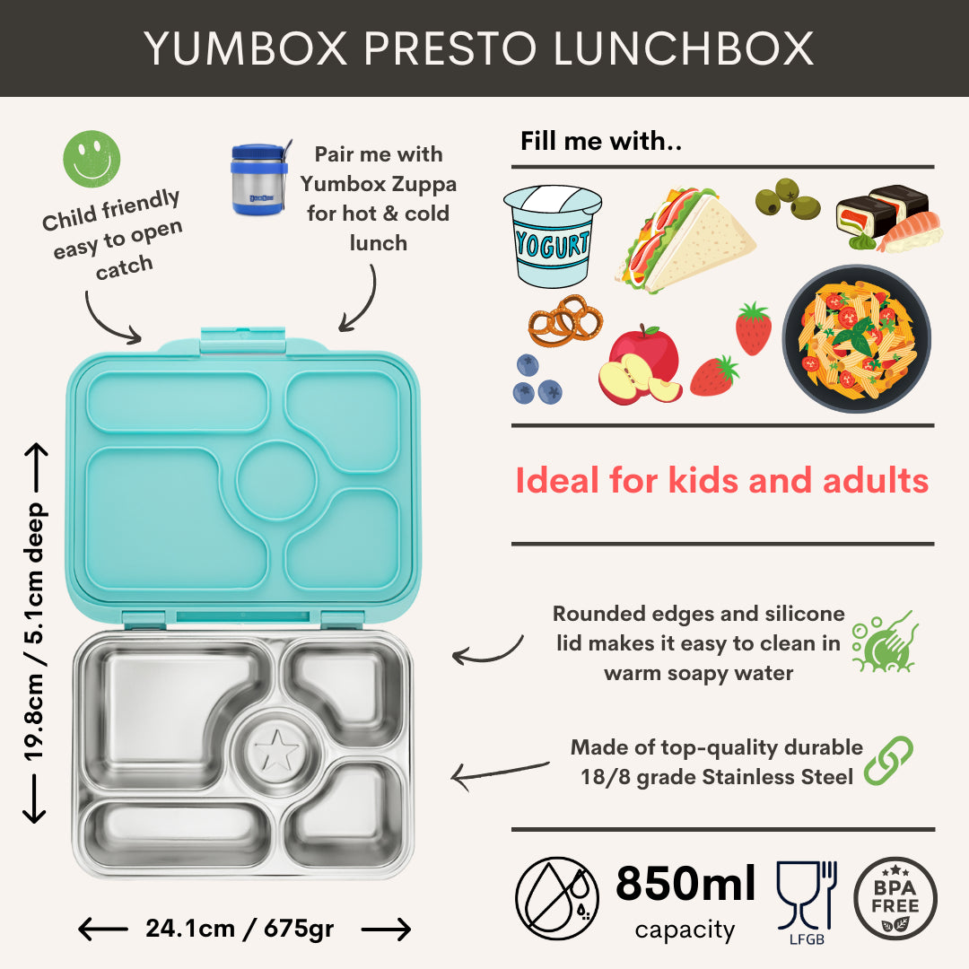 Yumbox Presto Tulum Aqua blue