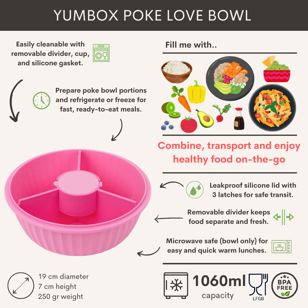 Cutie de salată Yumbox - roz