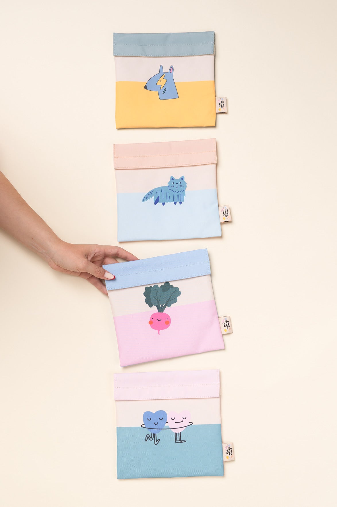 The Cotton Cloud szendvicstartó - Veggie Pals