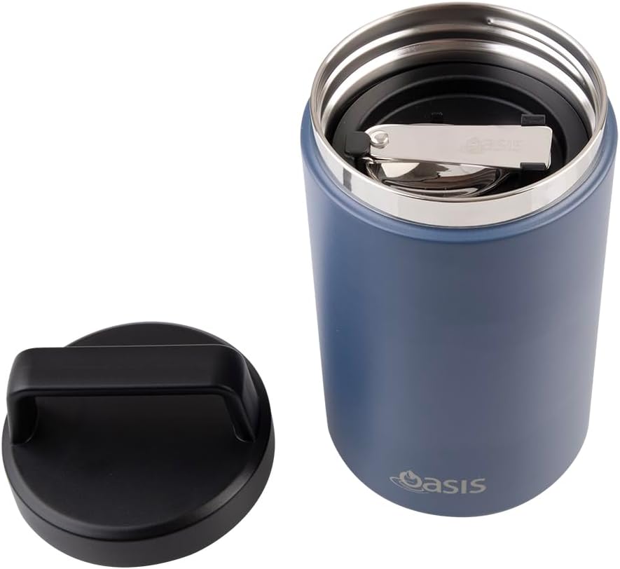 Oasis rozsdamentes ételtermosz kanállal és szósztartóval 700 ml (több színben)