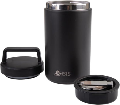 Oasis rozsdamentes ételtermosz kanállal és szósztartóval 700 ml (több színben)