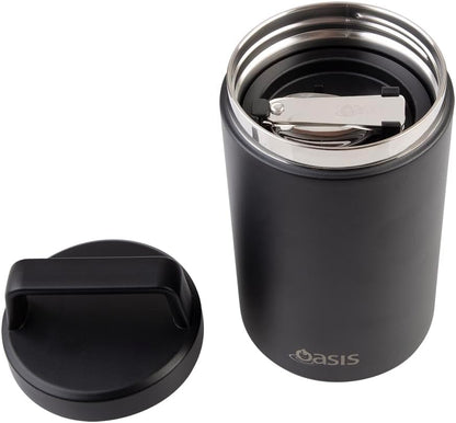 Oasis rozsdamentes ételtermosz kanállal és szósztartóval 700 ml (több színben)
