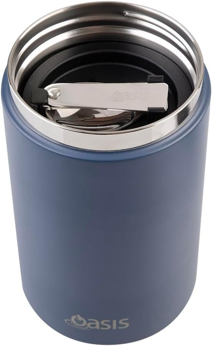 Oasis rozsdamentes ételtermosz kanállal és szósztartóval 700 ml (több színben)