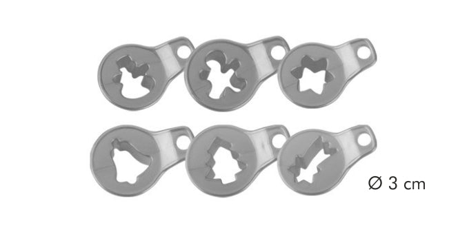 Karácsonyi és omlós teasütemény kiszúrók (8 db)