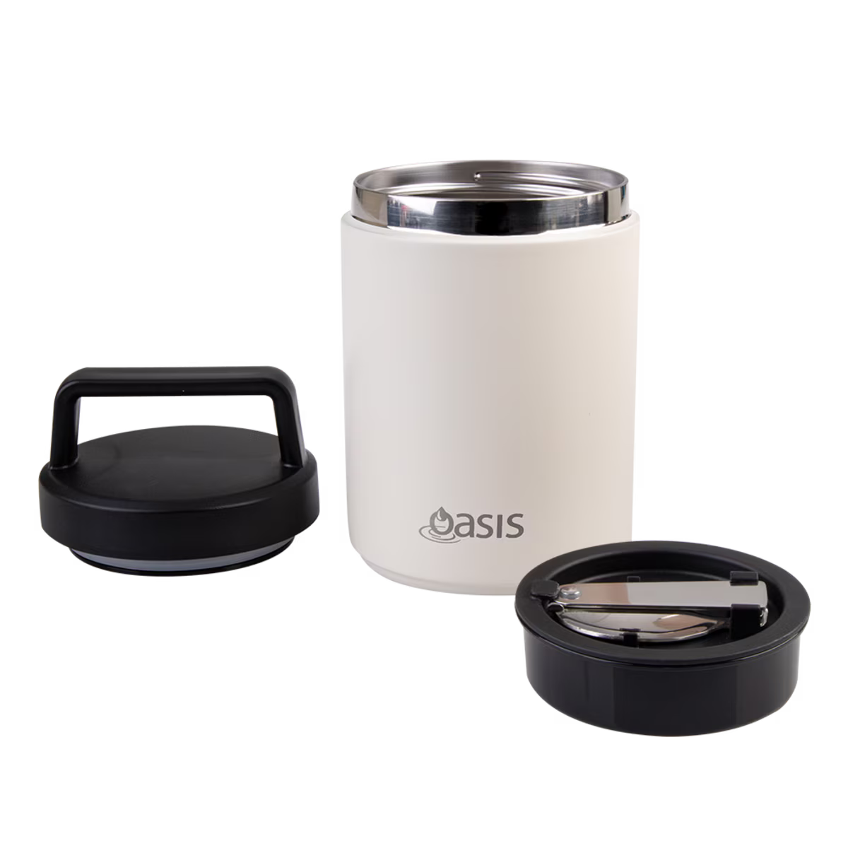 Oasis rozsdamentes ételtermosz kanállal és szósztartóval 480 ml (több színben)