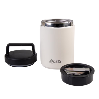 Oasis rozsdamentes ételtermosz kanállal és szósztartóval 480 ml (több színben)