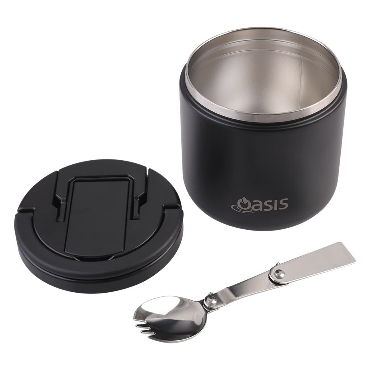 Oasis rozsdamentes acél ételtermosz kanál-villával 500 ml (több színben)