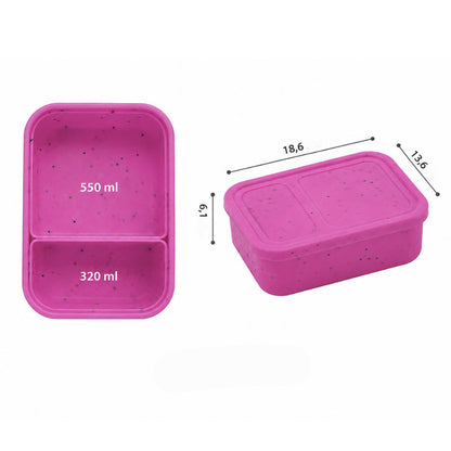 ABC Lunchies Flexi Bento Mate 2 szilikon uzsonnásdoboz (több színben)