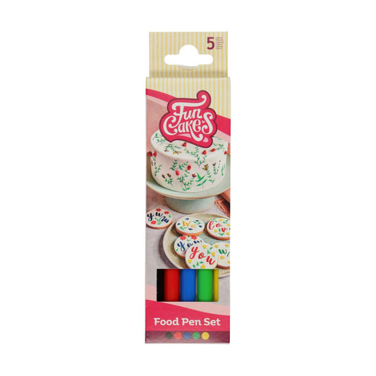 Martori cu vârf de pâslă pentru coloranți alimentari - set de 5
