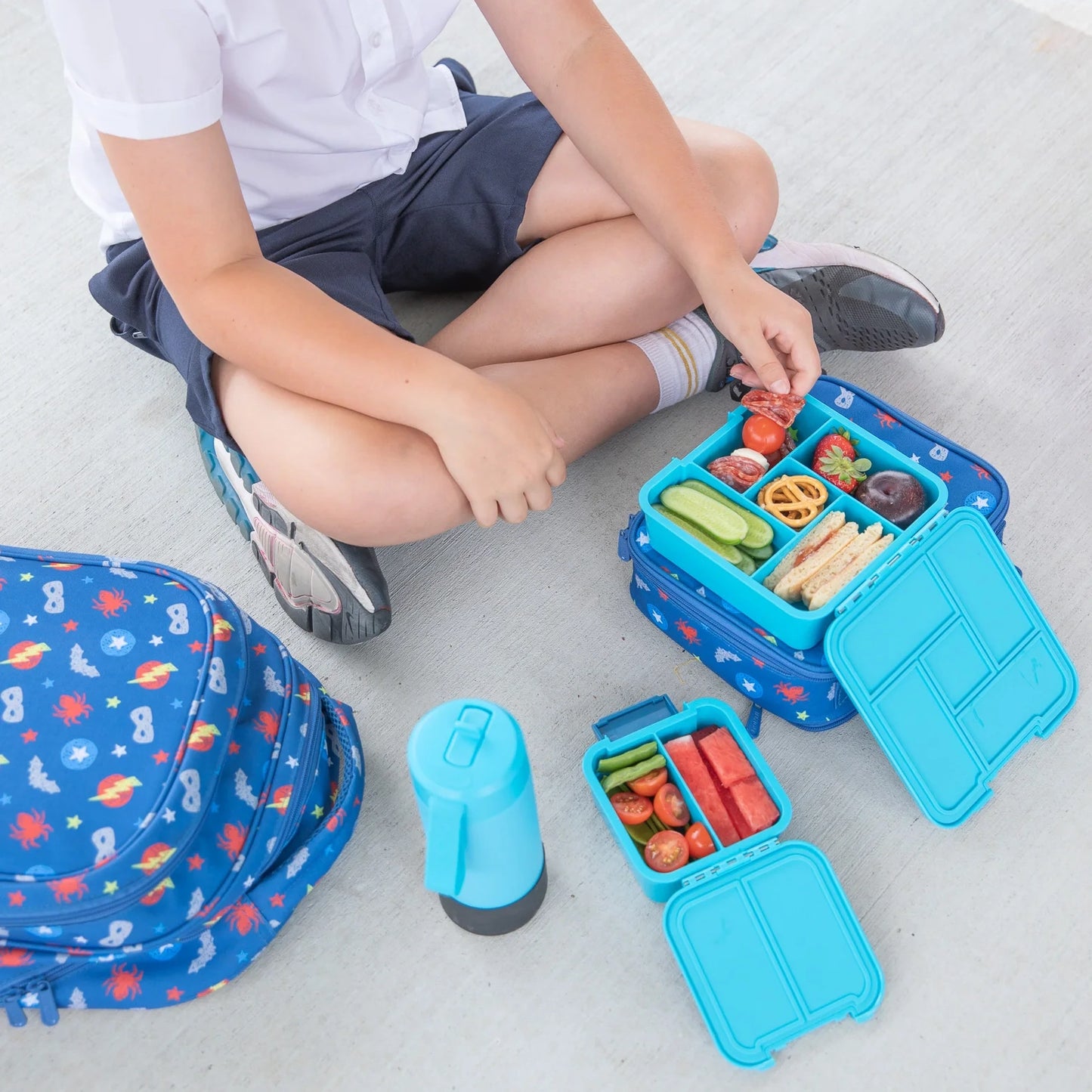 Bento Five - Coastal-kék / Superhero