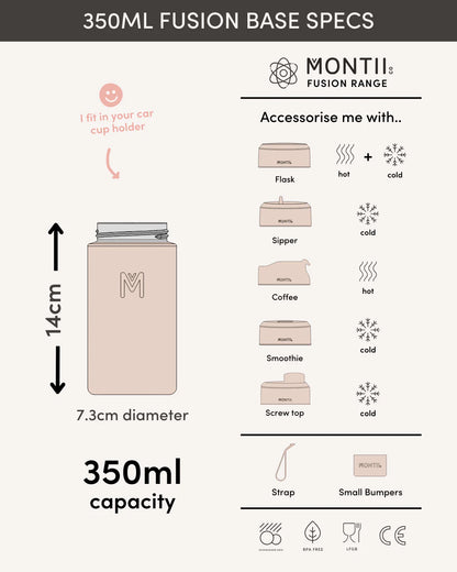 MontiiCo Fusion hőszigetelt termosz alap 350 ml (több színben)