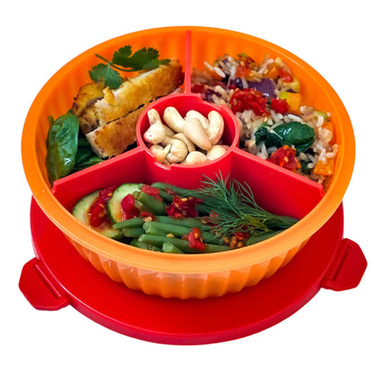 Yumbox salátás doboz - narancssárga