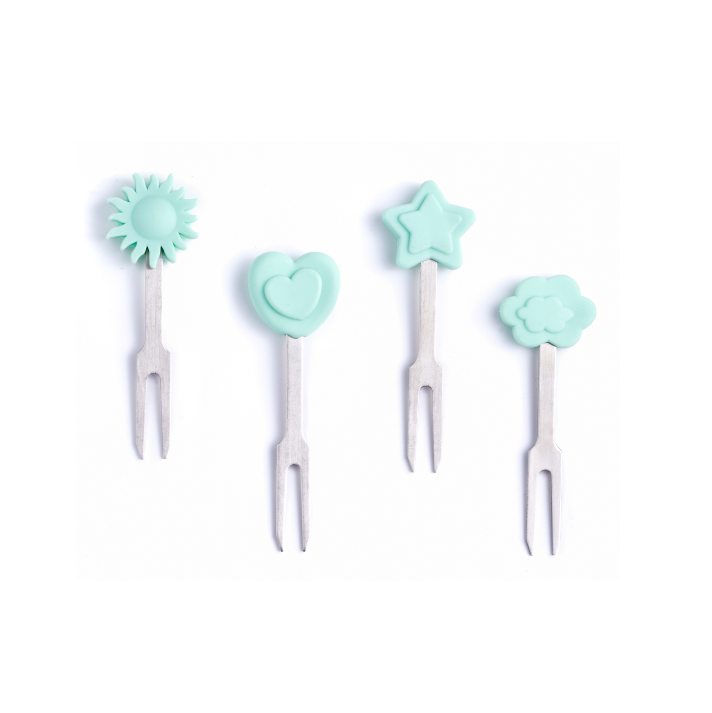 4 db kisvilla rozsdamentes acélból - Égbolt (7 cm)