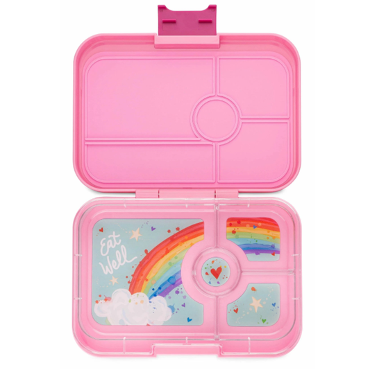 Yumbox Tapas XL Capri roz / Curcubeu (4 compartimente)