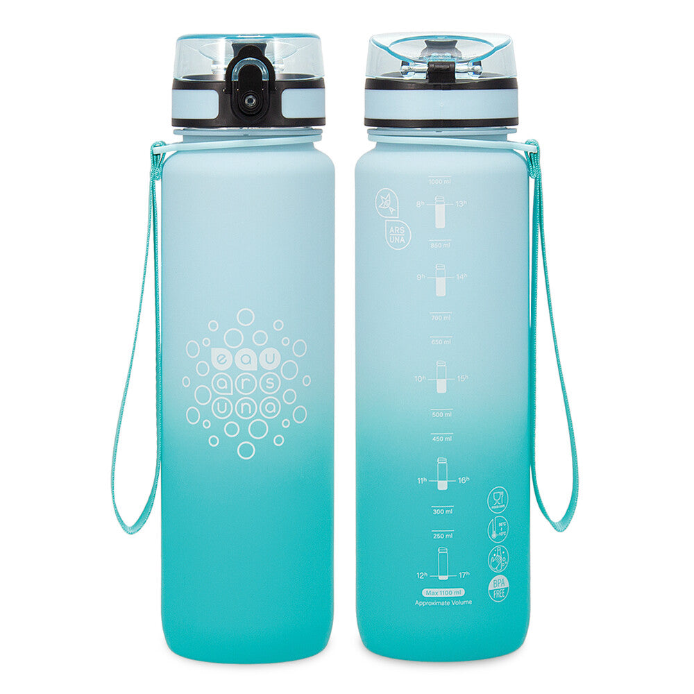 Sticlă de apă cu scală motivațională Ars Una - 1000 ml (diverse modele)