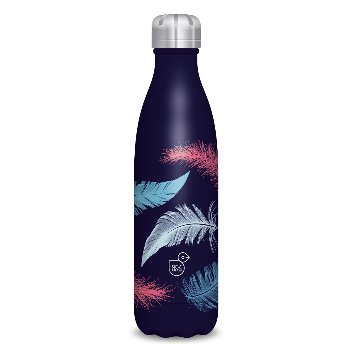 Sticlă metalică cu pereți dubli Ars Una - 500 ml (asortate)