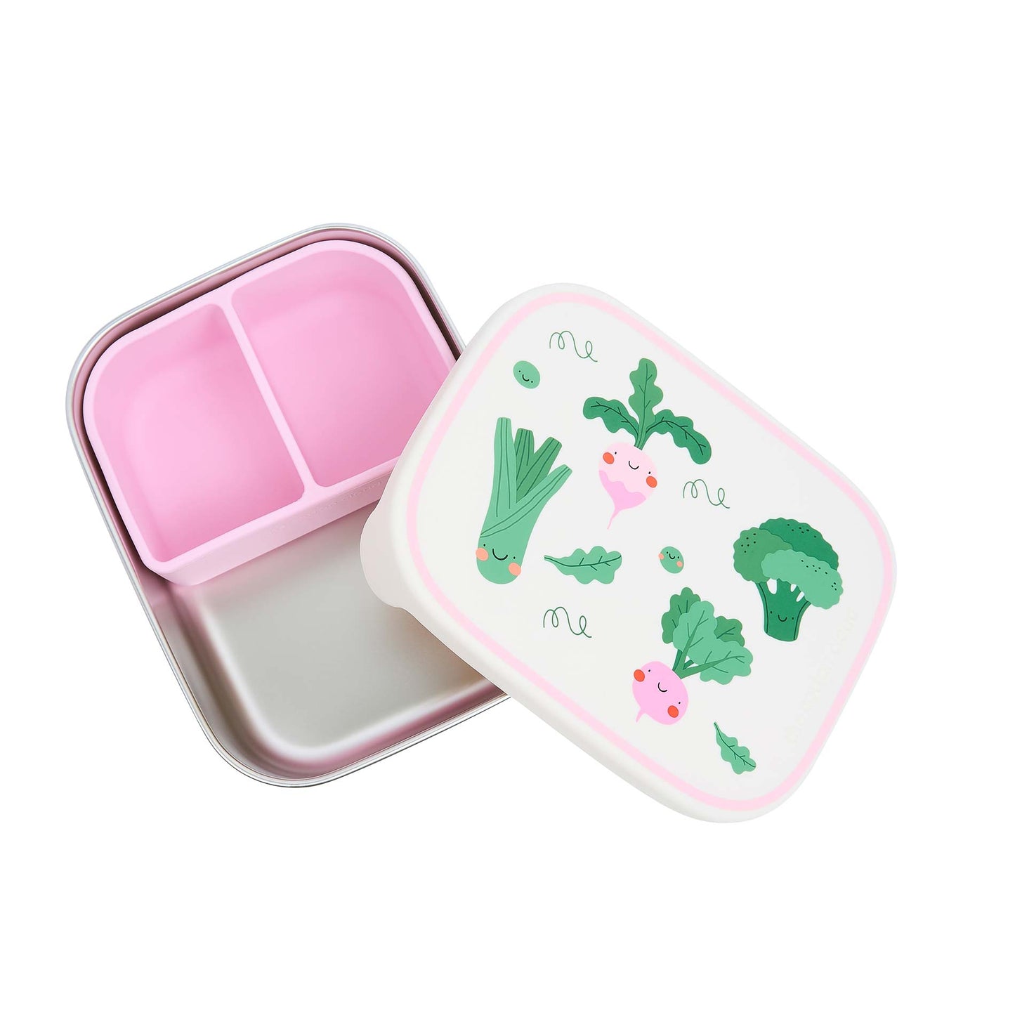 The Cotton Cloud rozsdamentes uzsonnásdoboz - Veggie Pals