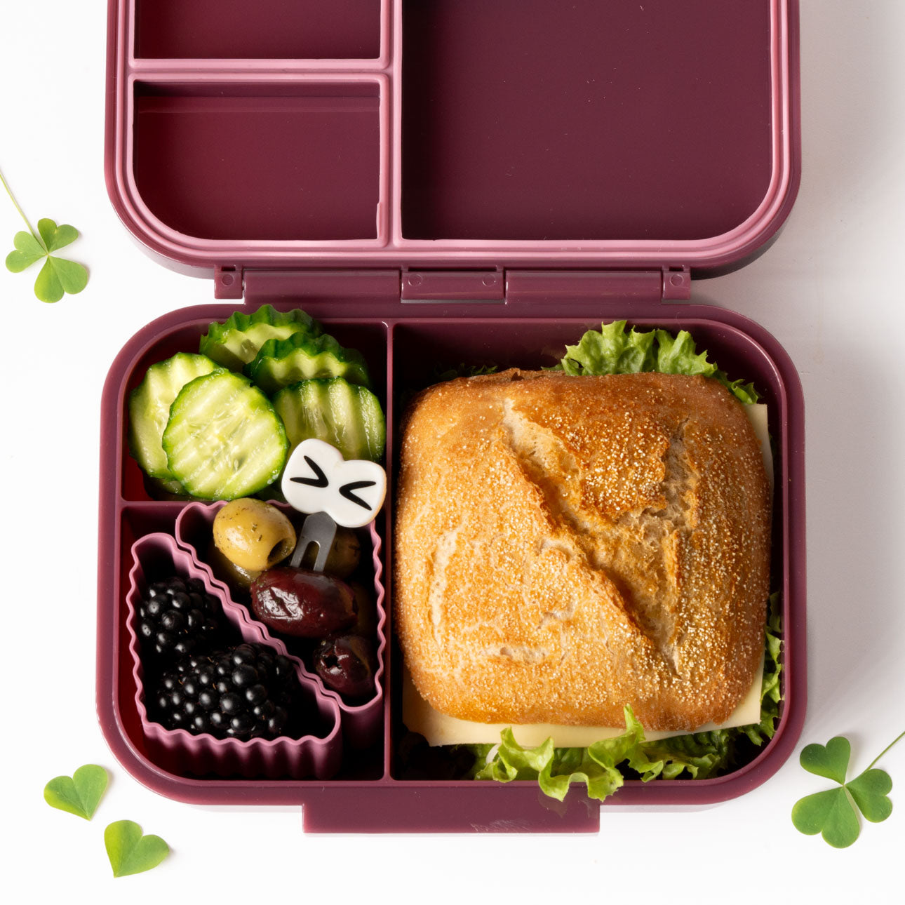 Triunghi din silicon Lekkabox (4 buc.) - diverse culori