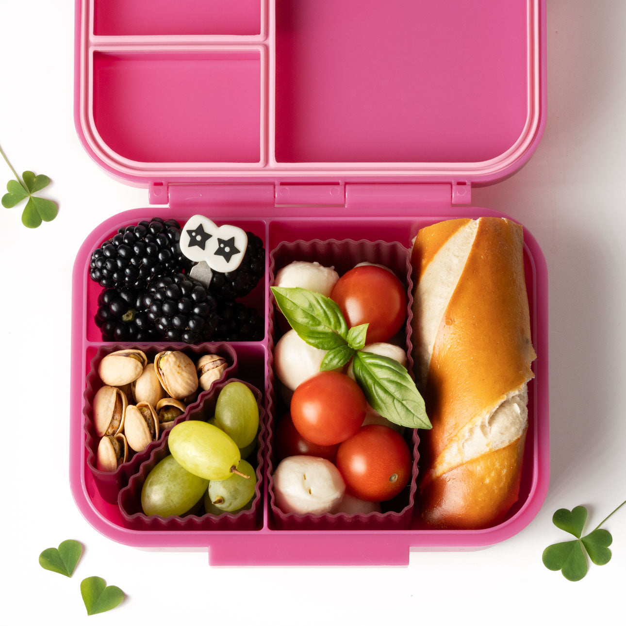 Triunghi din silicon Lekkabox (4 buc.) - diverse culori