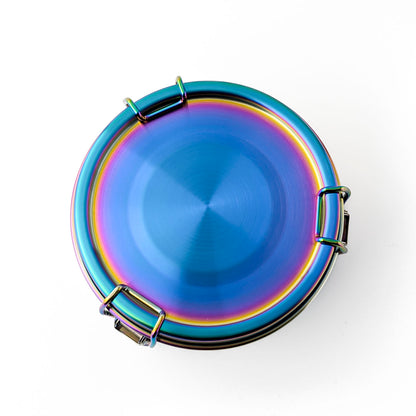 Lekkabox Clipsy Rainbow - rozsdamentes kerek ételtároló doboz