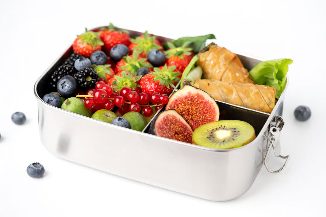 Lekkabox Safe 3 rekeszes 1400 ml - rozsdamentes uzsonnásdoboz