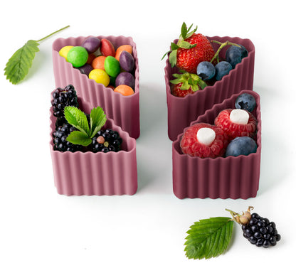 Triunghi din silicon Lekkabox (4 buc.) - diverse culori