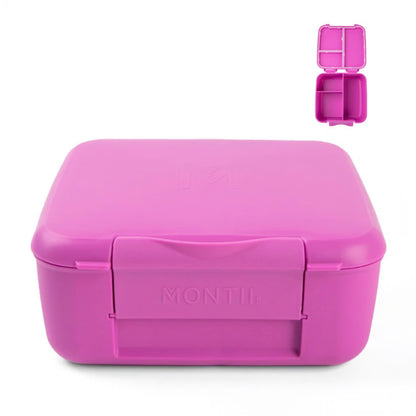 MontiiCo Bite - Fuchsia csöpögésmentes uzsonnásdoboz