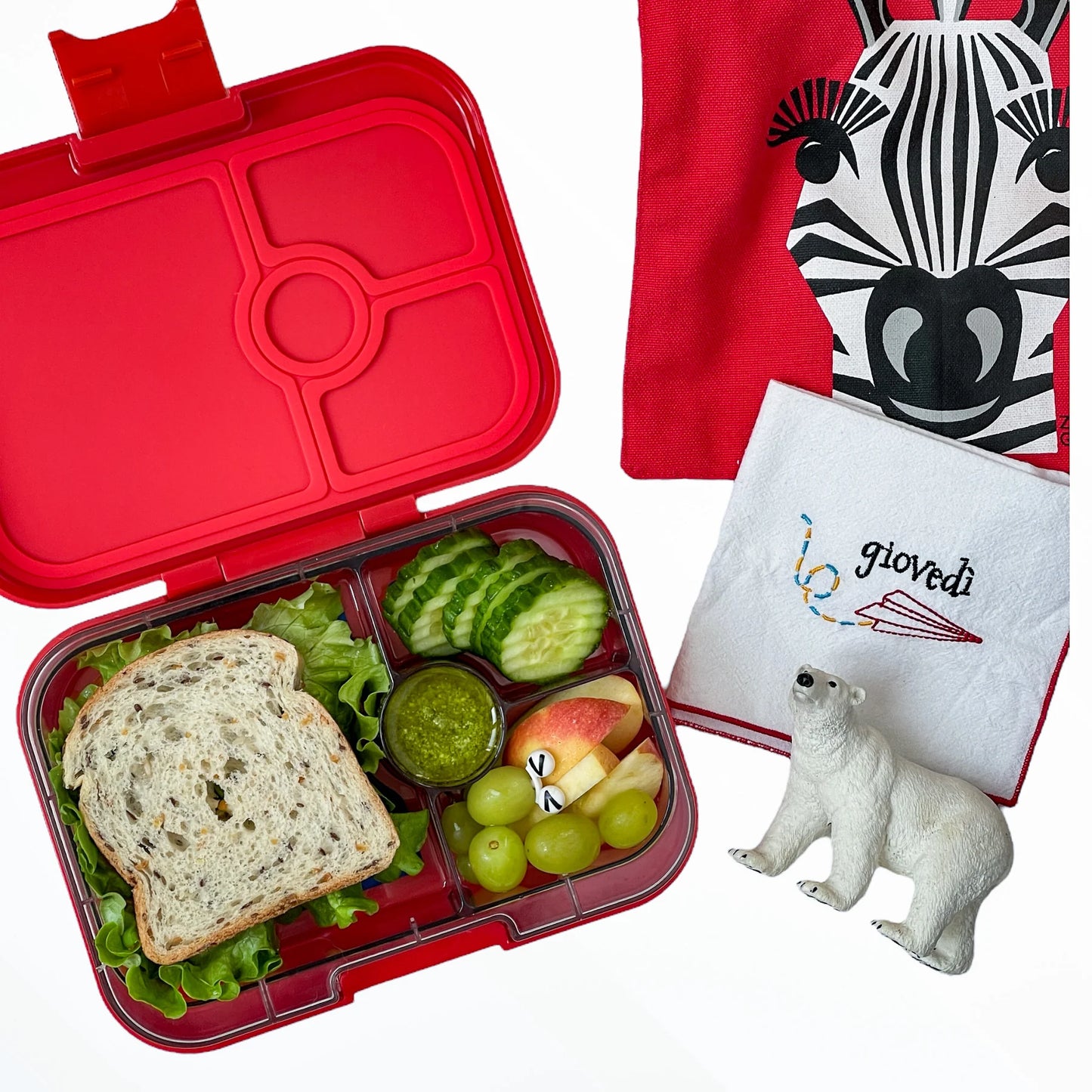 Yumbox Panino Roar red / Polar Bear